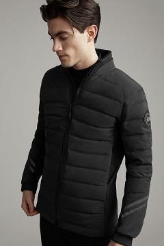 Chamarras Canada Goose Hombre Mexico - HyBridge Chaqueta De Plumas Black Label Negros VR8796154